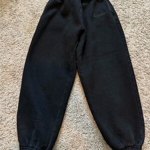 Kids Black Comfrt Sweatpants - M